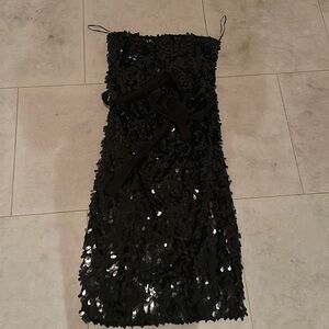 Rachel Comey midi black sequin cocktail dress